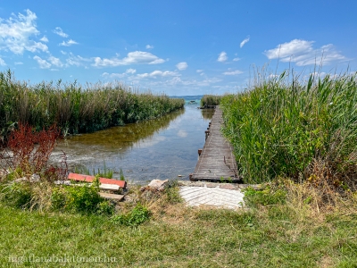In Szántód a waterfront holiday house with a bathing platform is for rent
