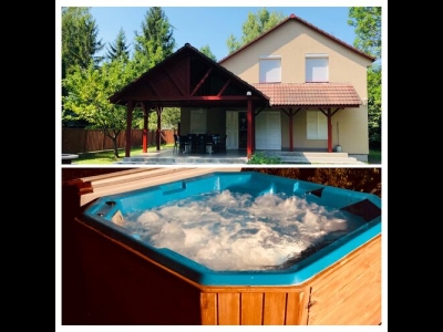 In Balatonszárszó, 200 meters away from the lake a family house with a big garden is for  rent